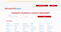 Desktop Screenshot of aberystwythpages.co.uk